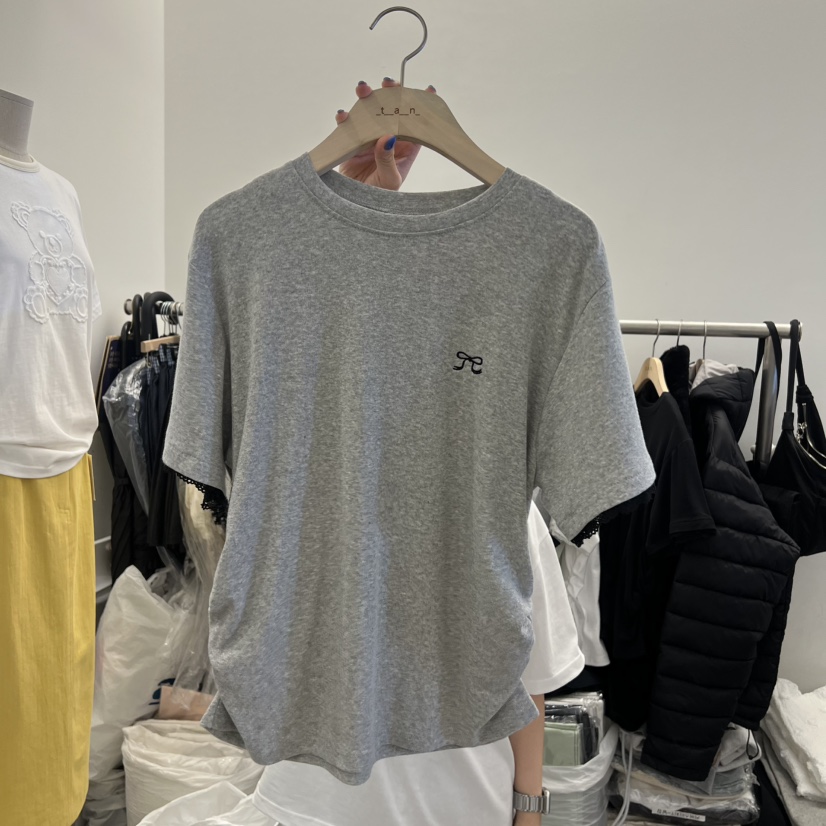 TAN&amp;COMO韓國代購女裝新品26春夏休閑時尚人氣T恤褶皺tan-COMOT恤圖色2