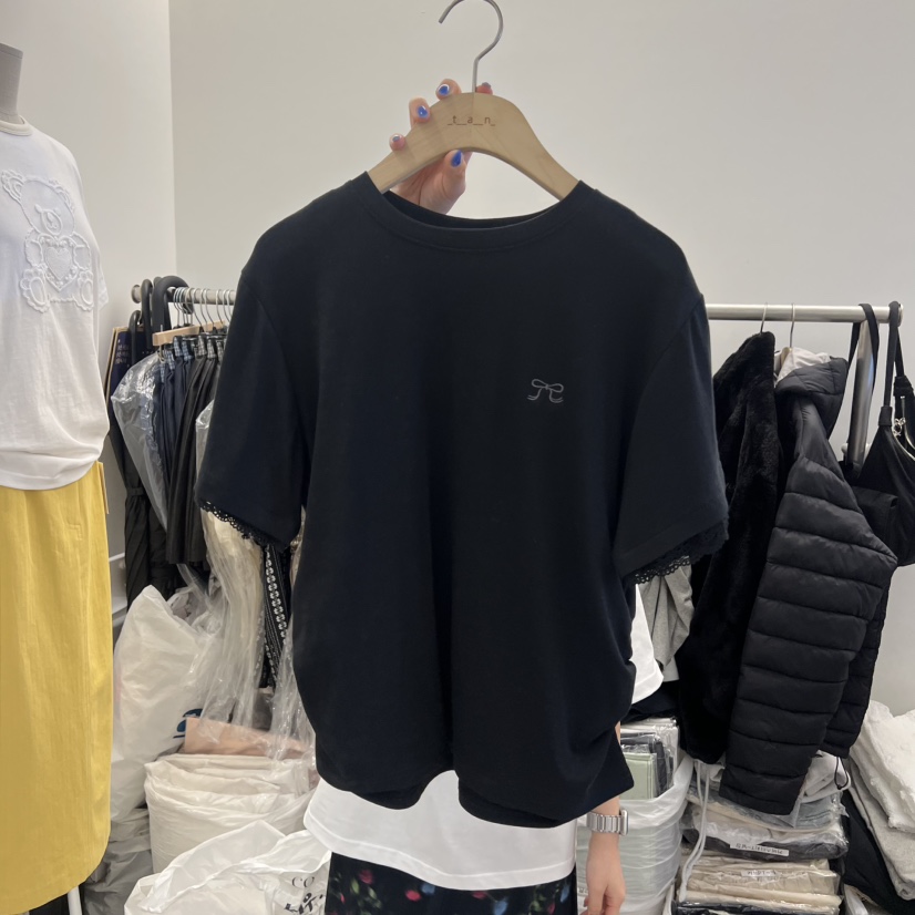 TAN&amp;COMO韓國代購女裝新品26春夏休閑時尚人氣T恤褶皺tan-COMOT恤圖色3