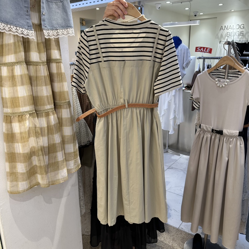 BELITA韓國代購女士新品熱賣職業休閑人氣26春夏連衣裙含腰帶BELITA連衣裙