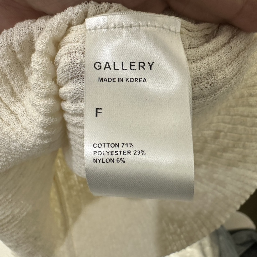 GALLERY-P韓國東大門代購女士新款26春夏職業針織衫羅紋GALLERY-P針織衫