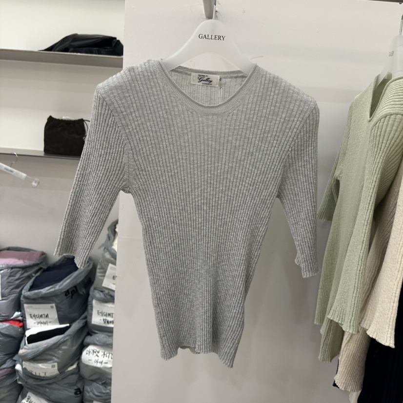 GALLERY-P韓國東大門代購女士新款26春夏職業針織衫羅紋GALLERY-P針織衫圖色3