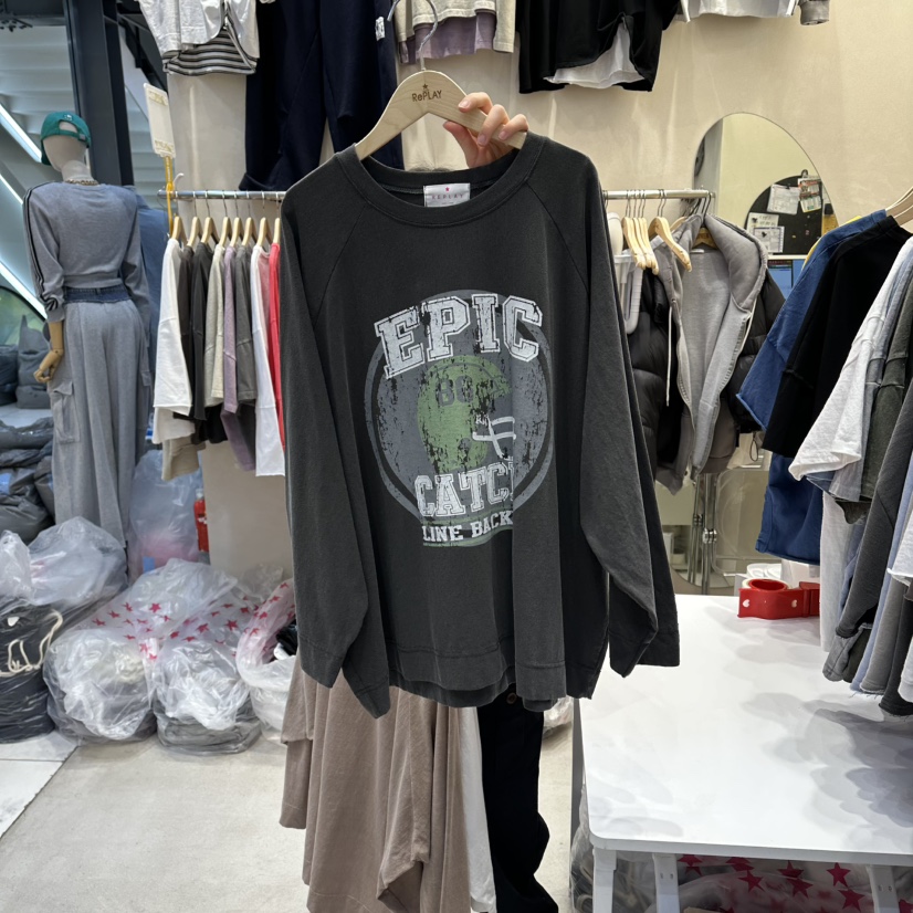 REPLAY韓國東大門代購女裝新款時尚休閑推薦26春夏長袖T恤REPLAY長袖T恤圖色4