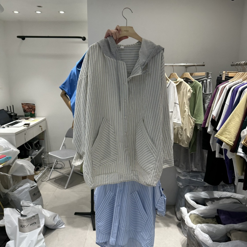 IN KIRA韓國代購女裝新款熱賣時尚人氣襯衫蕾絲衫不含內搭IN KIRA襯衫/蕾絲衫圖色2