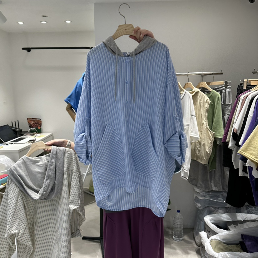 IN KIRA韓國代購女裝新款熱賣時尚人氣襯衫蕾絲衫不含內搭IN KIRA襯衫/蕾絲衫圖色3