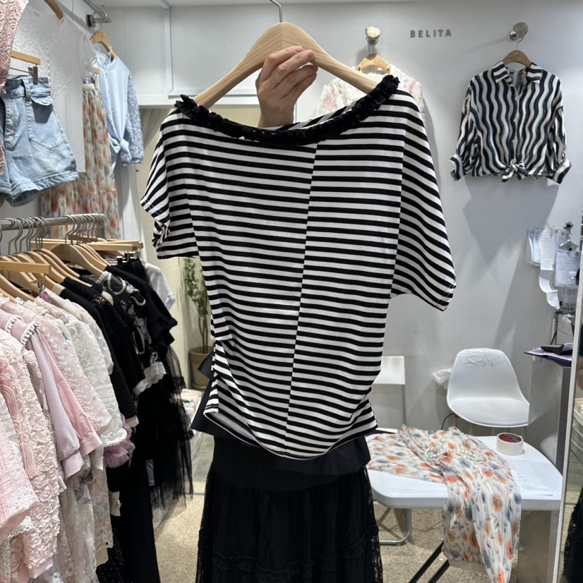 BELITA韓國直郵女士新款熱賣人氣休閑推薦時尚職業26春夏T恤BELITAT恤