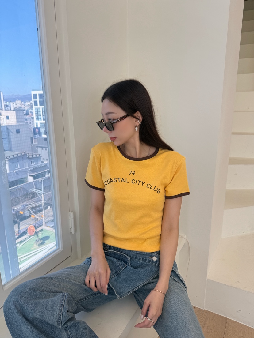 LUMIPLE韓國東大門直郵女士新款26春夏人氣職業休閑時尚T恤LUMIPLET恤