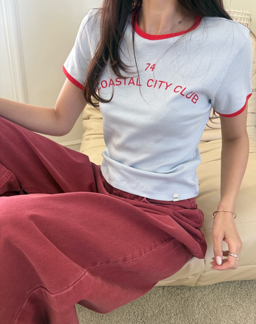 LUMIPLE韓國東大門直郵女士新款26春夏人氣職業休閑時尚T恤LUMIPLET恤