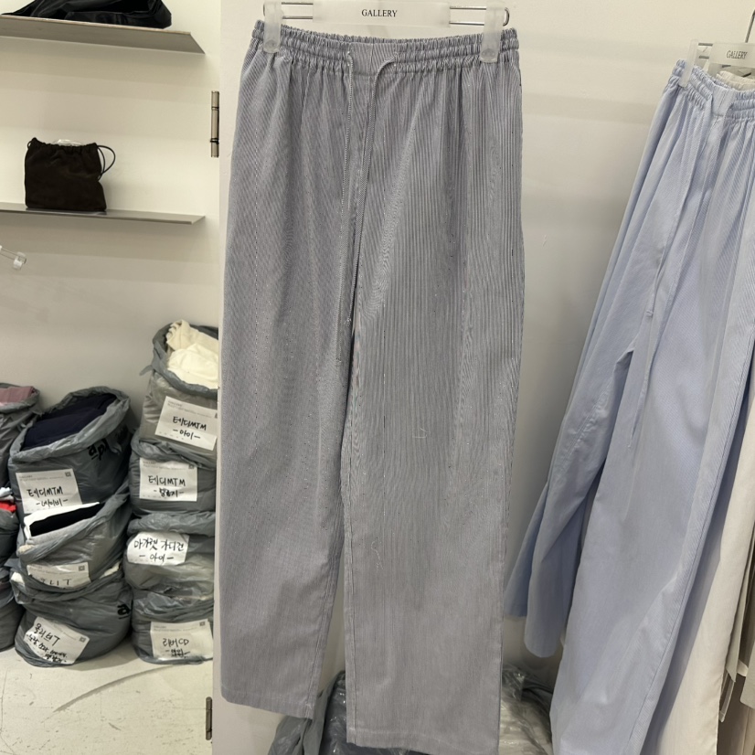 GALLERY-P韓國代購女士新品休閑熱賣人氣推薦休閑褲條紋GALLERY-P休閑褲圖色3