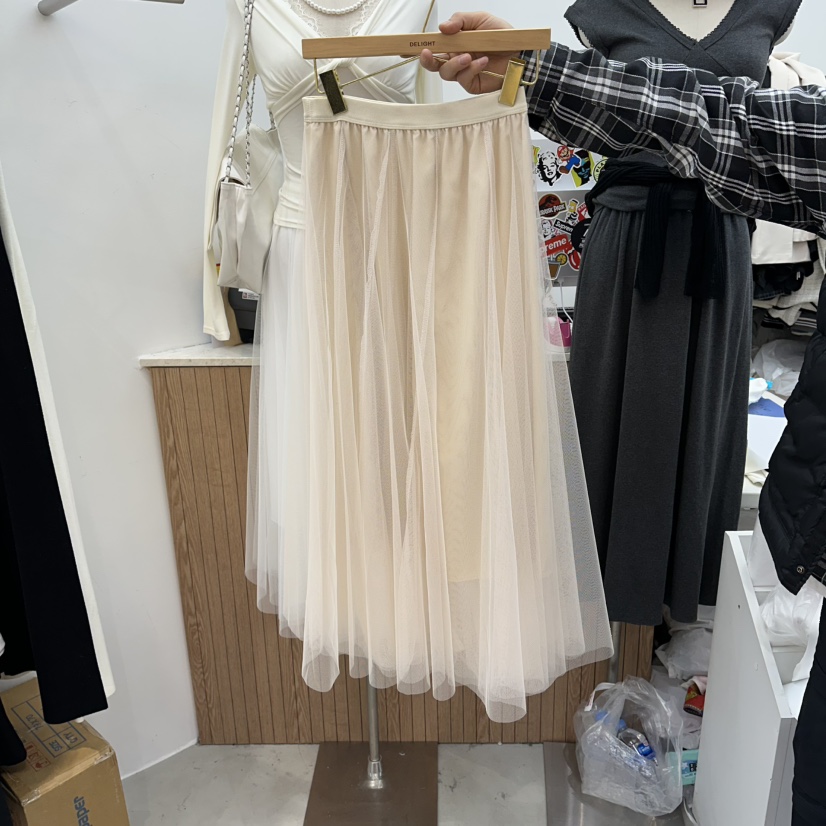 DELIGHT-Q韓國直郵女士新款推薦時尚人氣休閑職業長裙雪紡DELIGHT-Q長裙圖色2