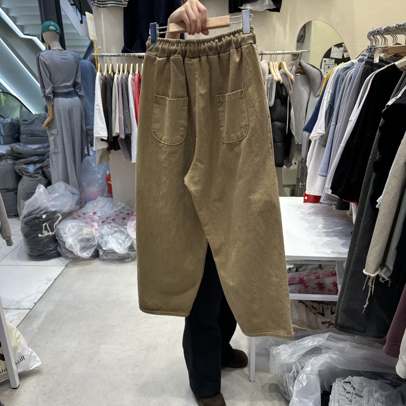 REPLAY韓國東大門代購女士新品時尚人氣休閑褲斜紋布豬皮REPLAY休閑褲