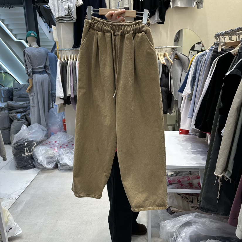 REPLAY韓國東大門代購女士新品時尚人氣休閑褲斜紋布豬皮REPLAY休閑褲圖色1