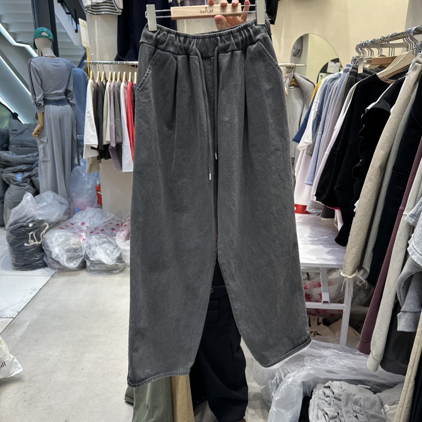 REPLAY韓國東大門代購女士新品時尚人氣休閑褲斜紋布豬皮REPLAY休閑褲圖色3