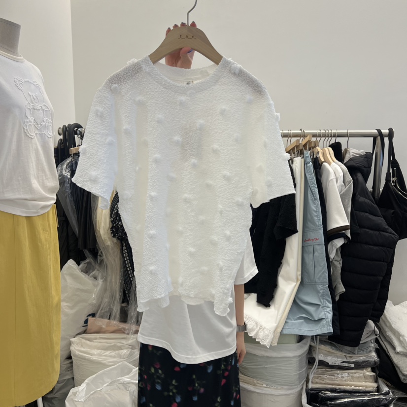 TAN&amp;COMO韓國直郵實拍女士新品休閑職業熱賣26春夏T恤tan-COMOT恤圖色1