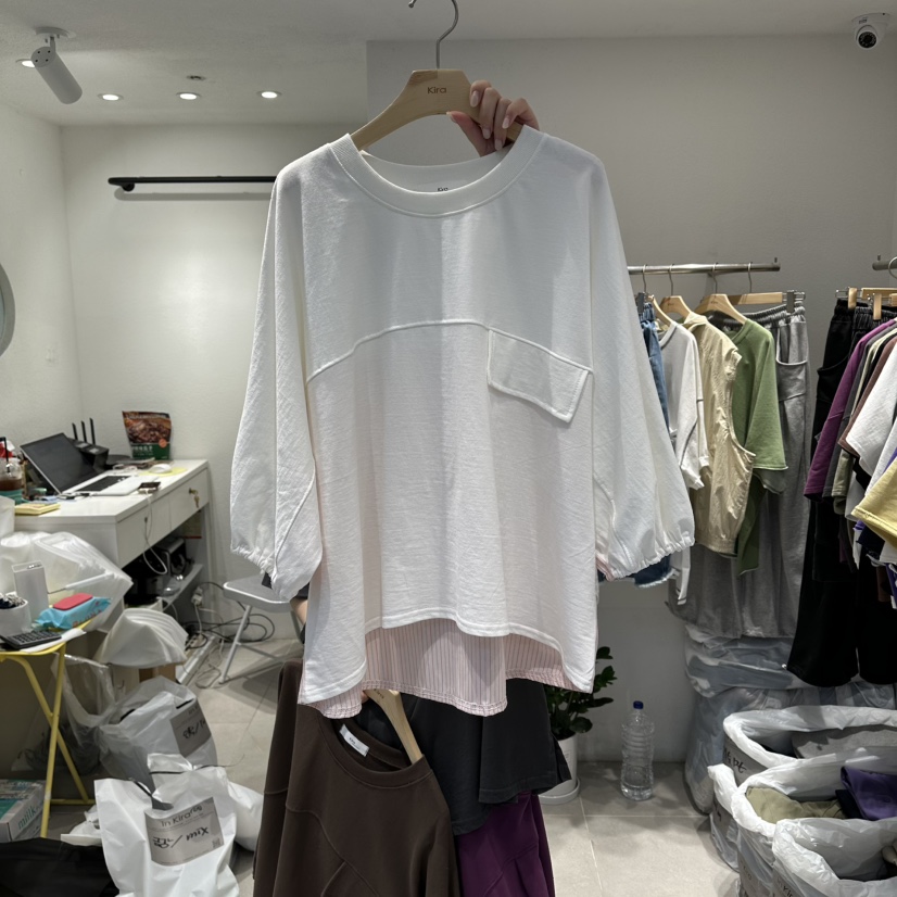 IN KIRA韓國直郵女裝新品推薦時尚休閑26春夏職業熱賣T恤IN KIRAT恤圖色1