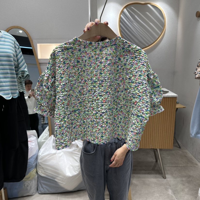 NEAR韓國直郵實拍女士新款推薦休閑職業26春夏襯衫蕾絲衫NEAR襯衫/蕾絲衫