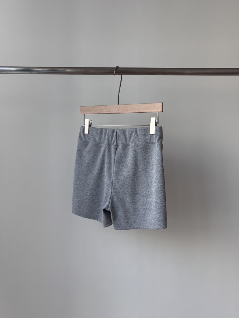 AND THE韓國直郵女裝新款職業熱賣26春夏人氣時尚短褲羅紋AND THE短褲