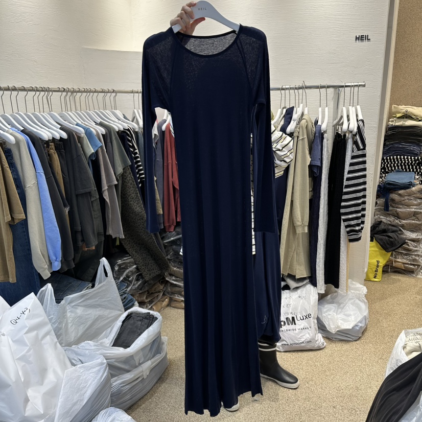 HEIL韓國代購女裝新品人氣推薦26春夏職業休閑熱賣連衣裙HEIL連衣裙圖色1深藍色