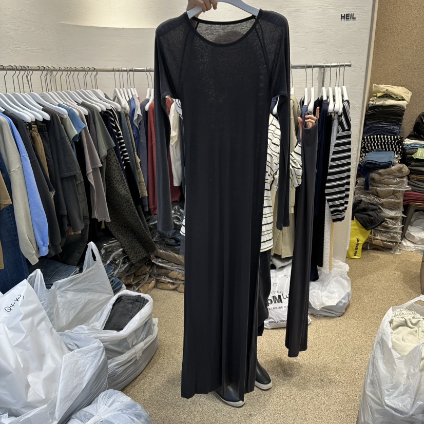 HEIL韓國代購女裝新品人氣推薦26春夏職業休閑熱賣連衣裙HEIL連衣裙圖色2墨色