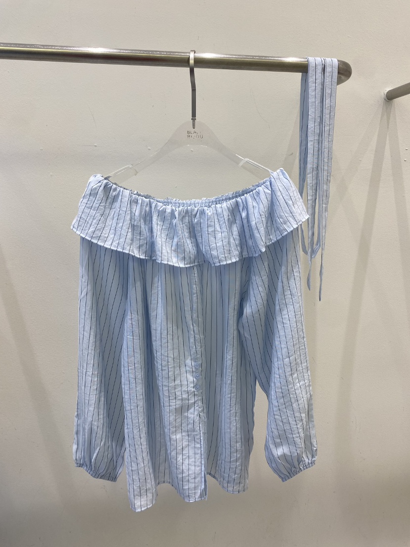 BLACK BIJOU韓國直郵女裝新款人氣職業時尚襯衫蕾絲衫長款BLACK BIJOU襯衫/蕾絲衫