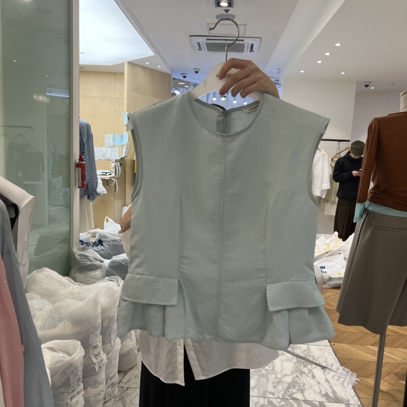 ALMOND韓國直郵實拍女裝新品人氣時尚職業休閑襯衫蕾絲衫ALMOND襯衫/蕾絲衫圖色2