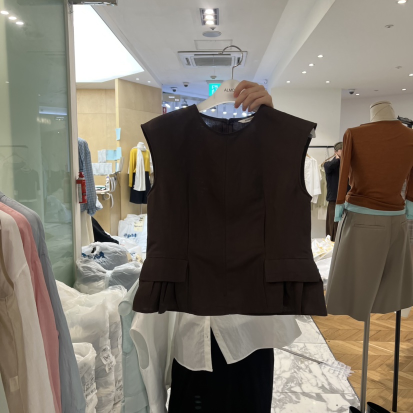 ALMOND韓國直郵實拍女裝新品人氣時尚職業休閑襯衫蕾絲衫ALMOND襯衫/蕾絲衫圖色3