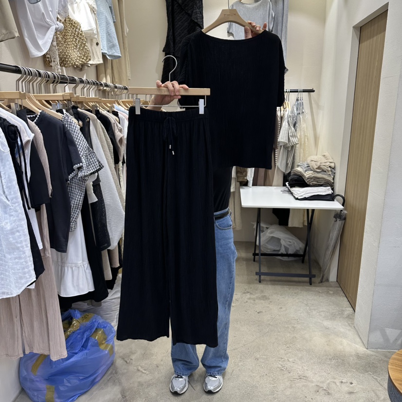 HOLYBANANA韓國東大門代購女裝新品26春夏人氣推薦熱賣套裝groovy.H/HOLYBANANA套裝圖色3