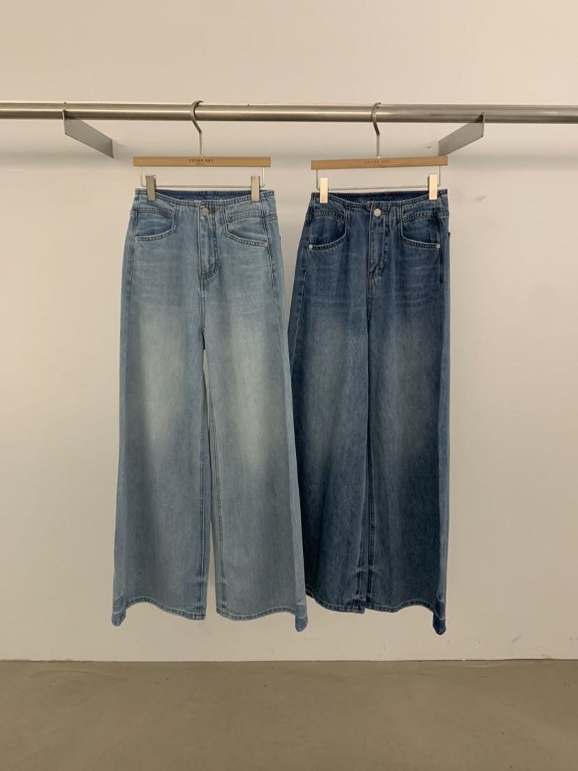 UNDER KEY韓國東大門代購女裝新品熱賣職業休閑時尚牛仔褲UNDER KEY牛仔褲