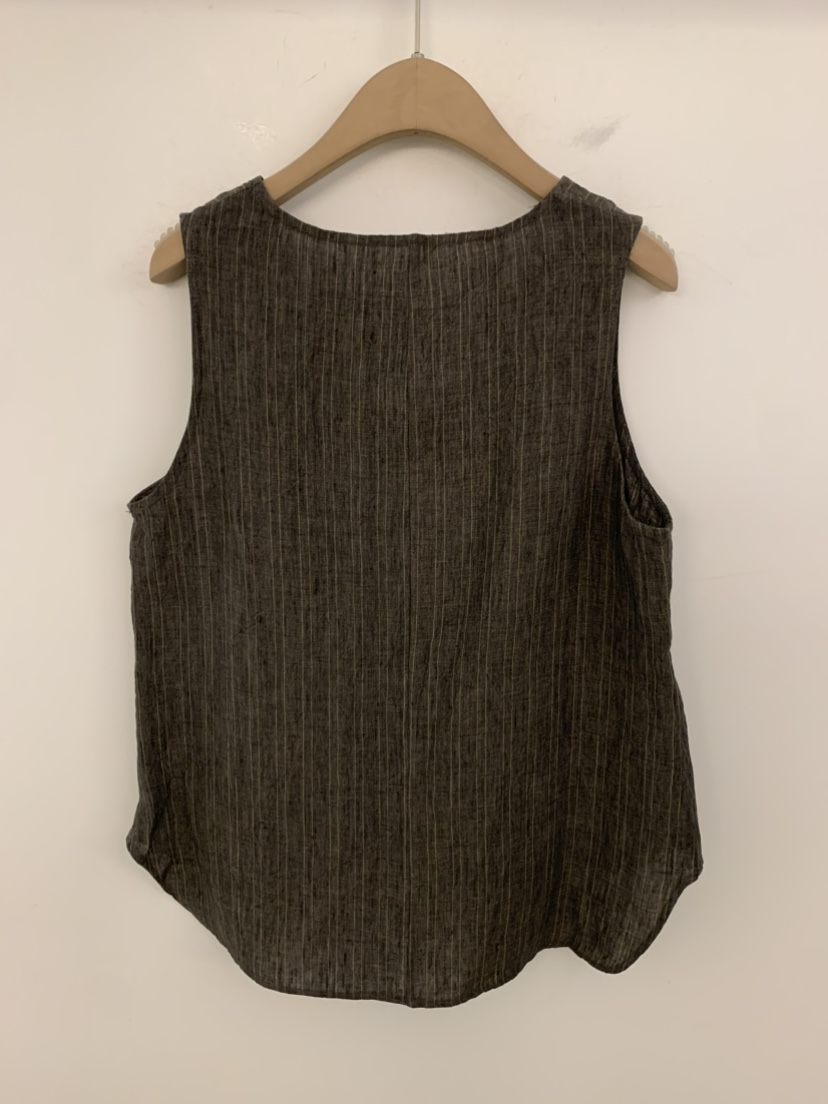 UNDER KEY韓國直郵女裝新品人氣26春夏職業吊帶背心亞麻布UNDER KEY吊帶/背心