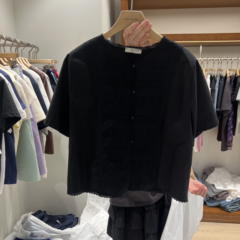 THE CAMEL韓國直郵女士新款推薦襯衫蕾絲衫the came_l 家襯衫/蕾絲衫圖色2