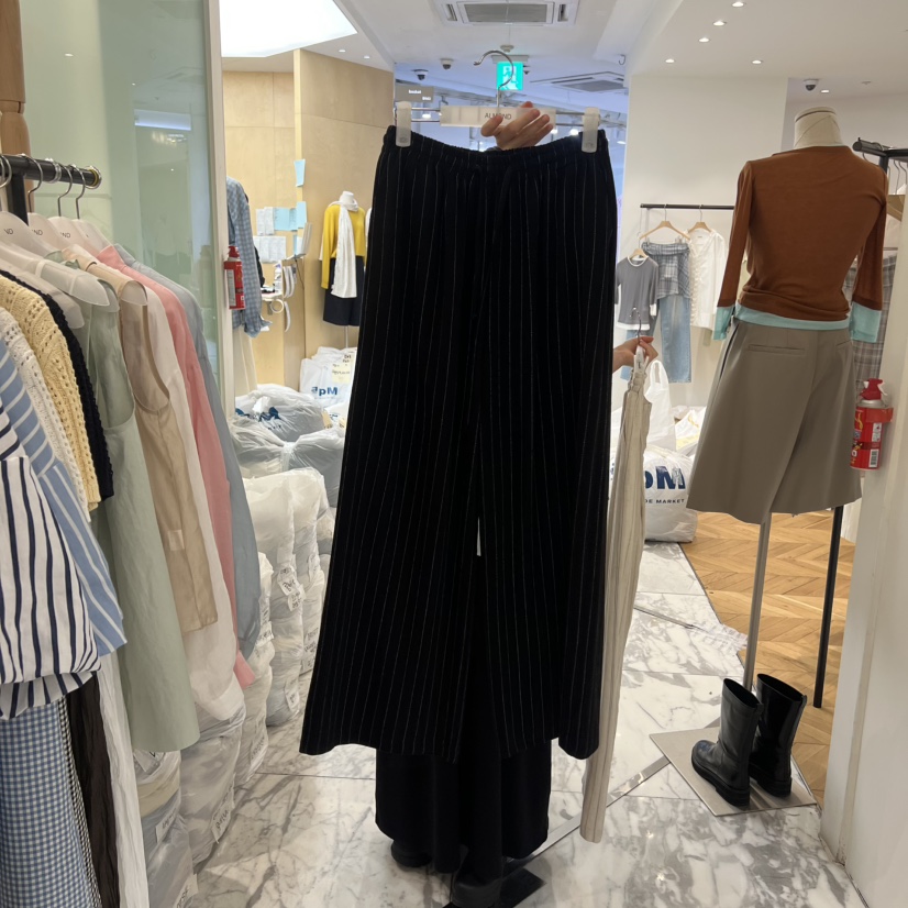 ALMOND韓國代購女裝新款時尚人氣推薦職業熱賣休閑褲亞麻ALMOND休閑褲圖色2