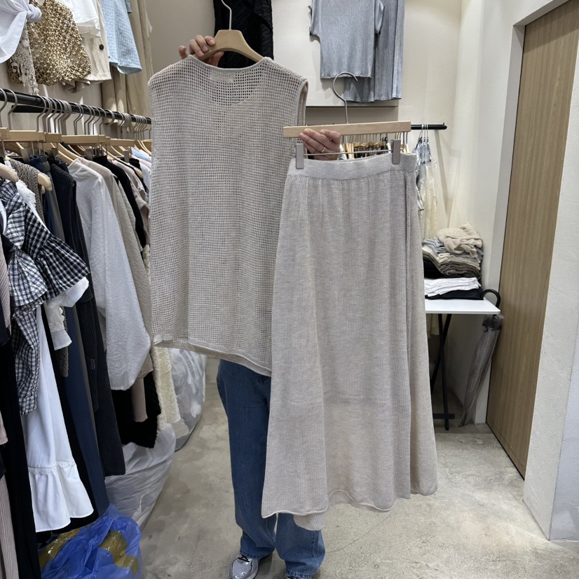 HOLYBANANA韓國代購女士新款推薦26春夏休閑人氣套裝假兩件groovy.H/HOLYBANANA套裝