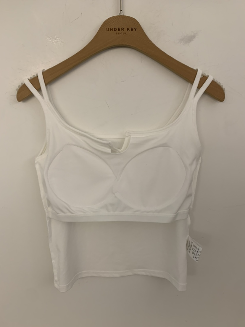 UNDER KEY韓國直郵女裝新品職業熱賣26春夏吊帶背心紐扣UNDER KEY吊帶/背心