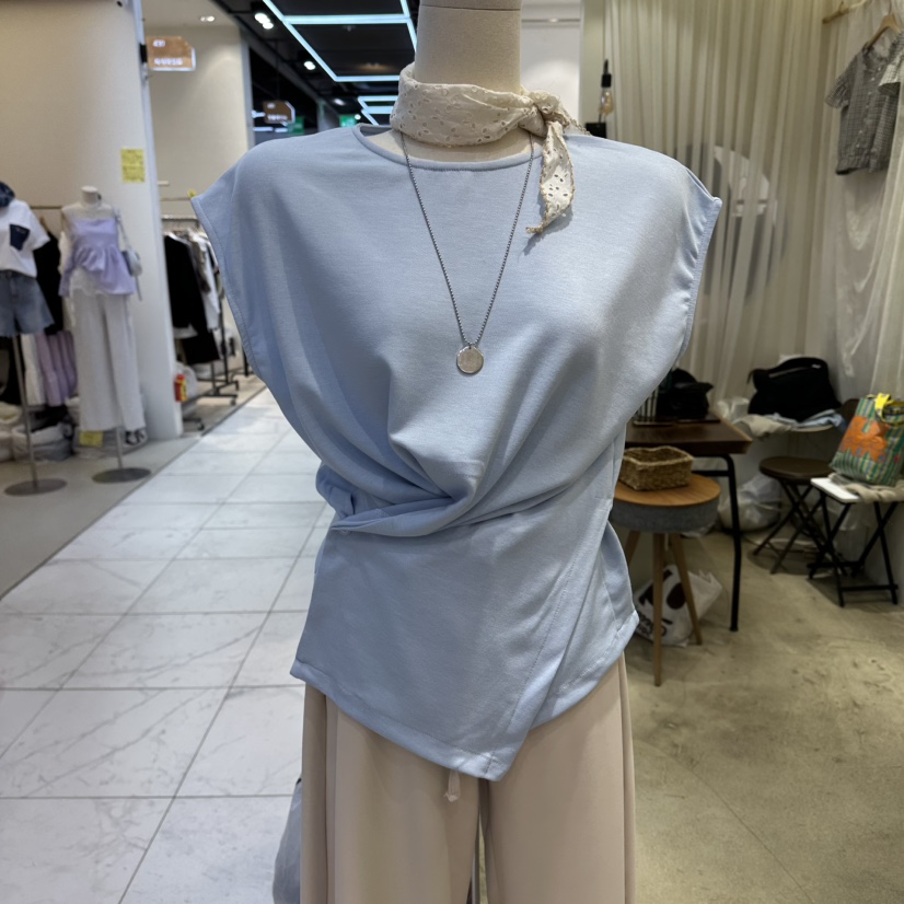 HOLYBANANA韓國直郵實拍女裝新品職業人氣26春夏吊帶背心groovy.H/HOLYBANANA吊帶/背心圖色1