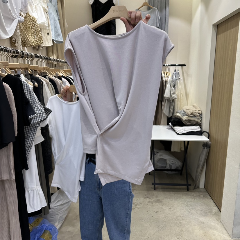 HOLYBANANA韓國直郵實拍女裝新品職業人氣26春夏吊帶背心groovy.H/HOLYBANANA吊帶/背心圖色2