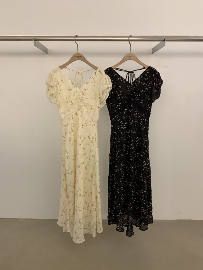 UNDER KEY韓國東大門代購女士新品26春夏職業連衣裙小碎花UNDER KEY連衣裙
