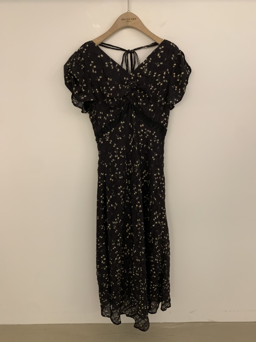 UNDER KEY韓國東大門代購女士新品26春夏職業連衣裙小碎花UNDER KEY連衣裙圖色2