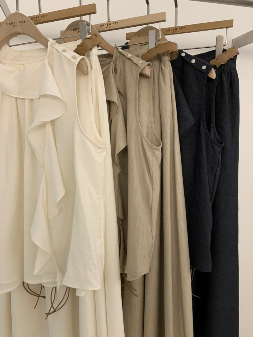 UNDER KEY韓國東大門代購女士新品人氣推薦休閑套裝含腰帶UNDER KEY套裝