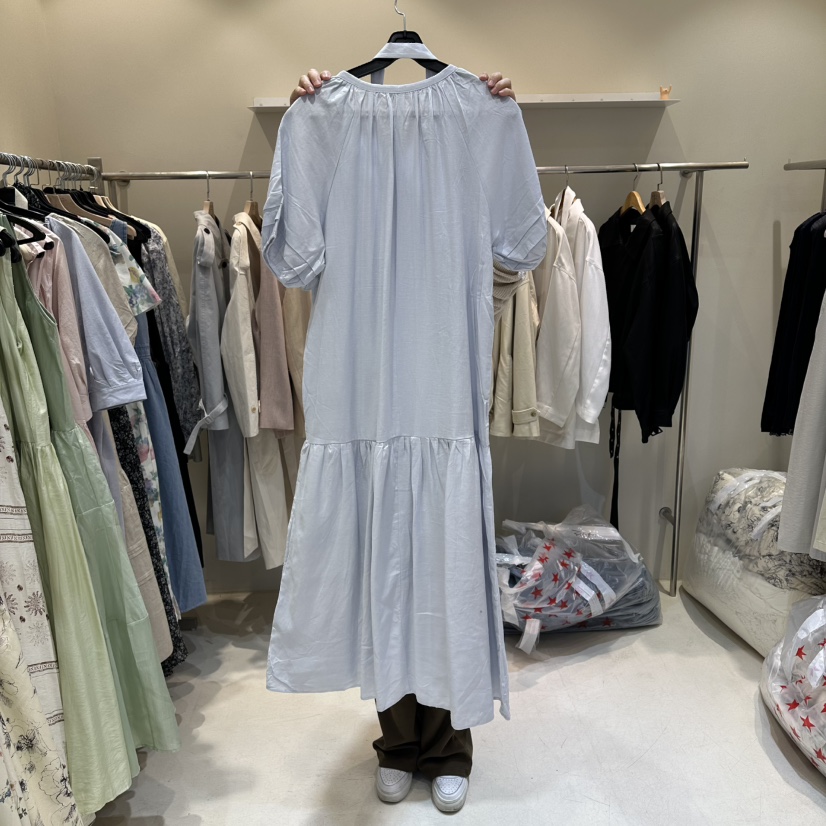 HER/PLAYLIST韓國直郵實拍女裝新品推薦職業26春夏連衣裙腰帶HER/PLAYLIST連衣裙