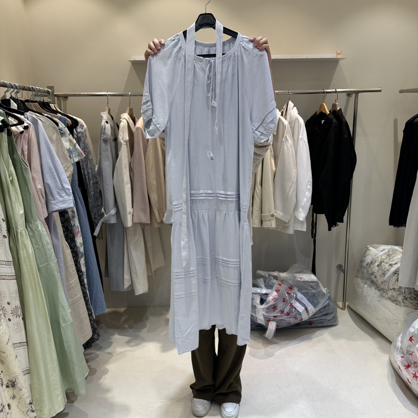 HER/PLAYLIST韓國直郵實拍女裝新品推薦職業26春夏連衣裙腰帶HER/PLAYLIST連衣裙圖色2