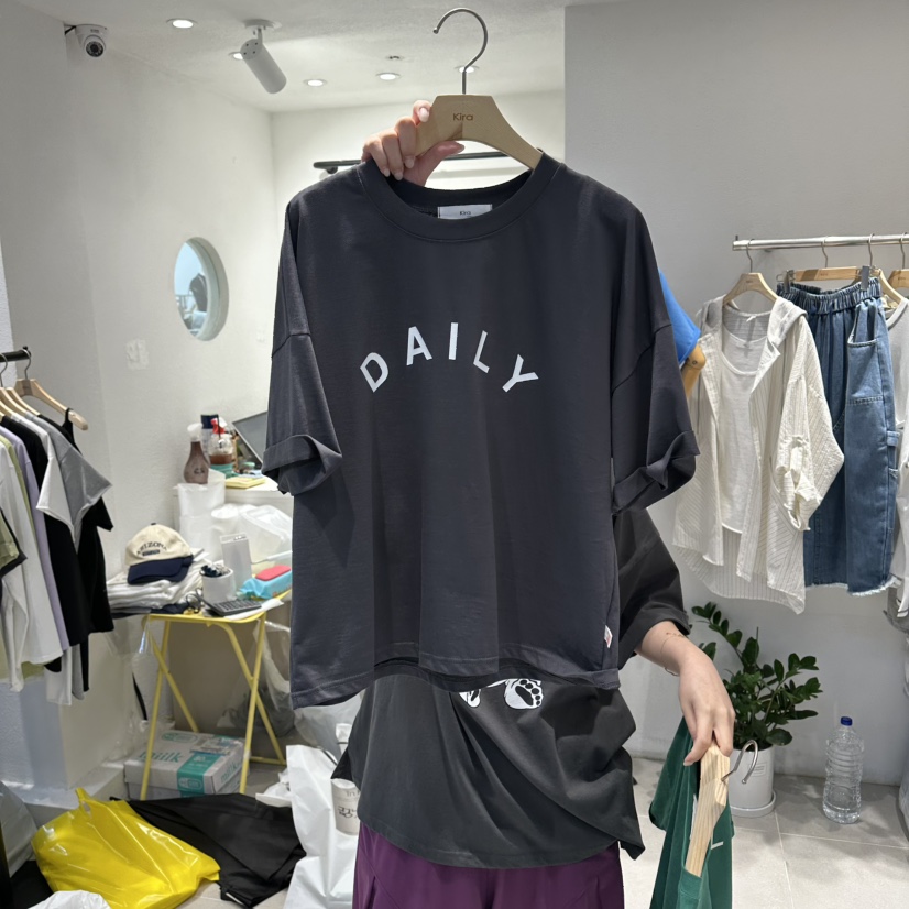 IN KIRA韓國東大門直郵女裝新款26春夏休閑人氣熱賣時尚T恤IN KIRAT恤圖色4