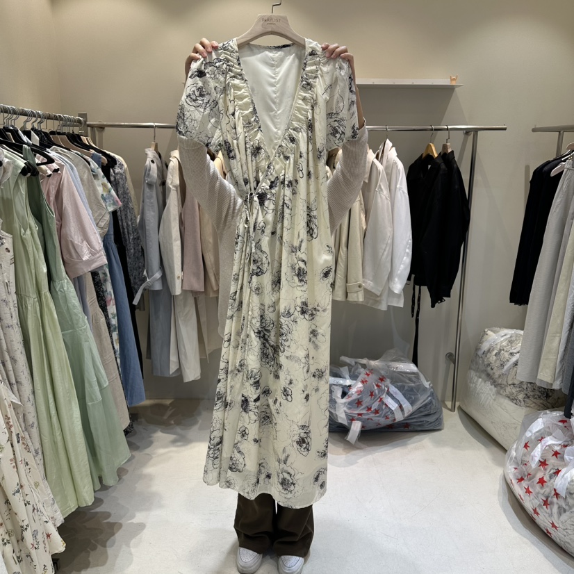 HER/PLAYLIST韓國東大門直郵女裝新款26春夏時尚職業連衣裙HER/PLAYLIST連衣裙圖色1