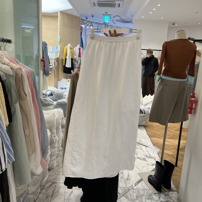 ALMOND韓國東大門直郵女士新品推薦熱賣半身裙中短裙褶裙ALMOND半身裙/中短裙