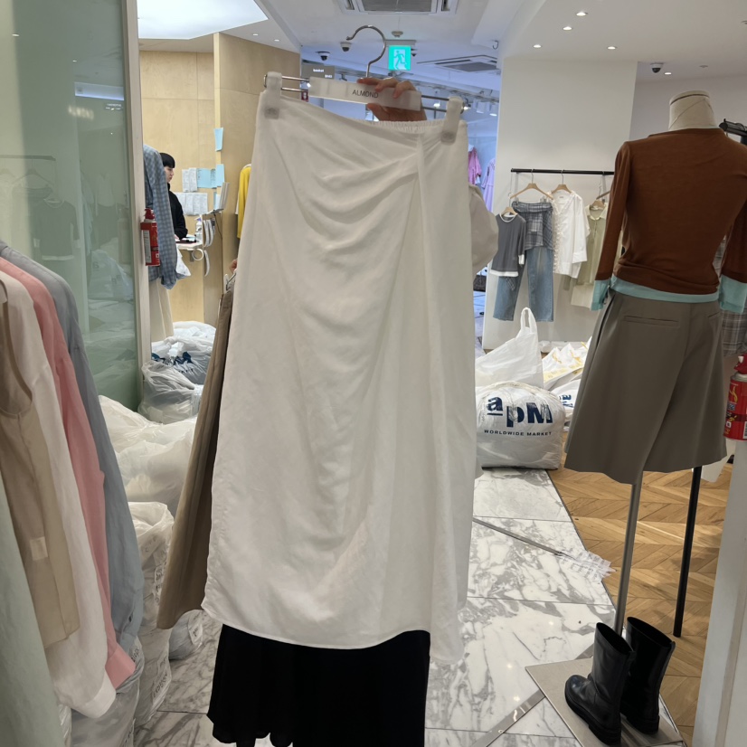 ALMOND韓國東大門直郵女士新品推薦熱賣半身裙中短裙褶裙ALMOND半身裙/中短裙圖色1