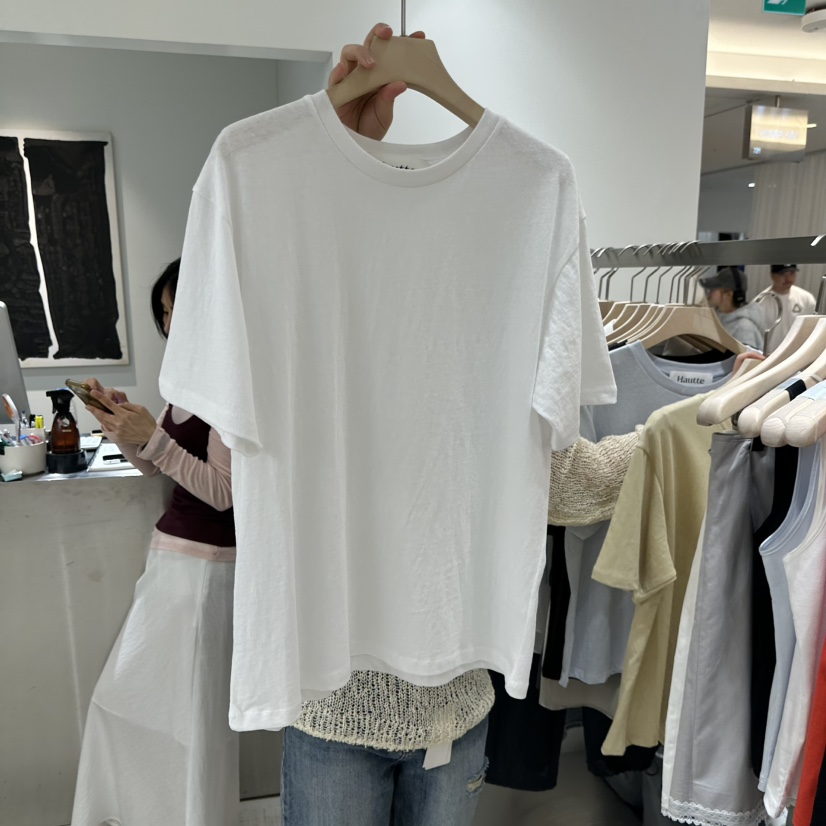 HAUTTE-P韓國直郵女裝新款熱賣推薦時尚人氣職業26春夏T恤HAUTTET恤圖色1