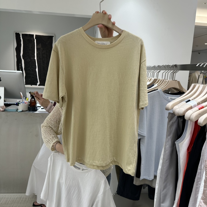 HAUTTE-P韓國直郵女裝新款熱賣推薦時尚人氣職業26春夏T恤HAUTTET恤圖色2