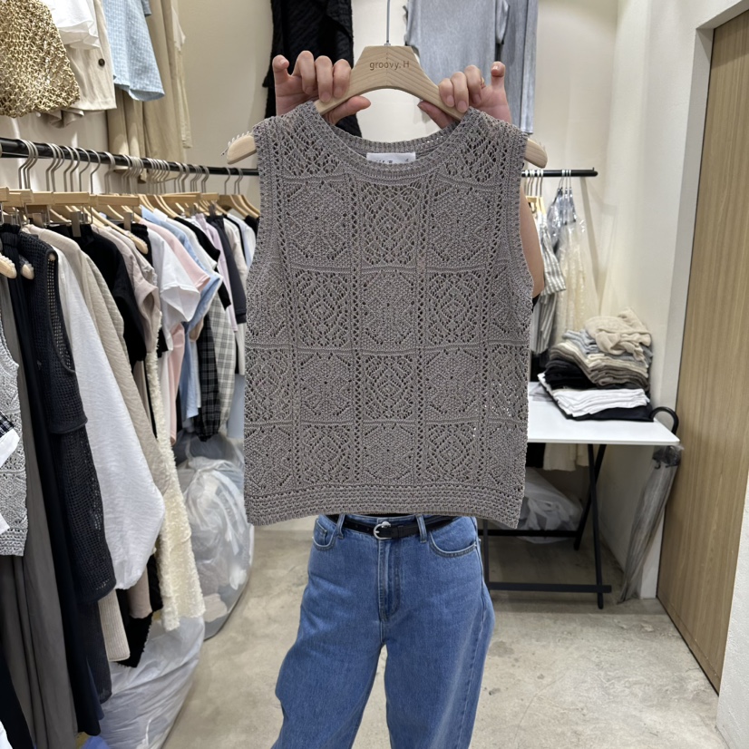 HOLYBANANA韓國東大門直郵女士新款熱賣人氣休閑吊帶背心groovy.H/HOLYBANANA吊帶/背心圖色3