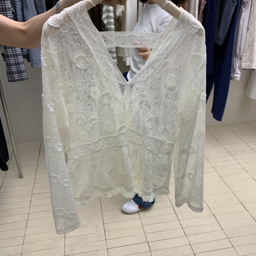 THEPLAN韓國直郵實拍女裝新品推薦熱賣人氣時尚襯衫蕾絲衫THE PLAN襯衫/蕾絲衫圖色1