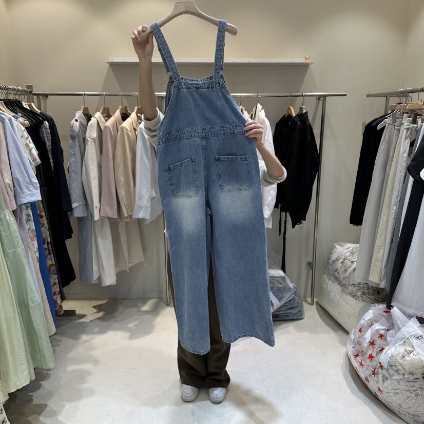 HER/PLAYLIST韓國直郵女裝新款職業人氣推薦時尚休閑背帶褲HER/PLAYLIST背帶褲