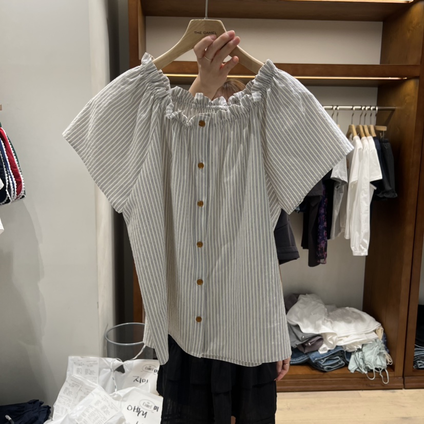 THE CAMEL韓國直郵實拍女士新款休閑襯衫蕾絲衫the came_l 家襯衫/蕾絲衫圖色1