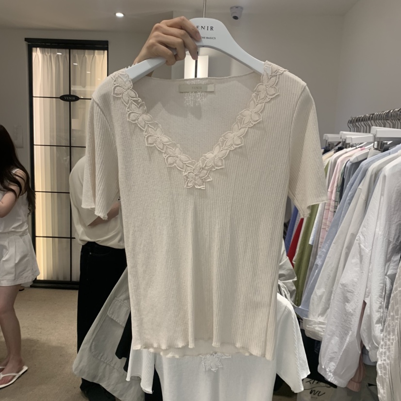 VENIR-a韓國直郵女士新品職業休閑熱賣推薦時尚人氣26春夏T恤VENIR-aT恤圖色1